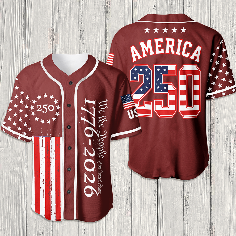 Personalized We The People Baseball Jersey Custom Name 4th of July Gift Jersey Baseball Shirt GradoCreations
