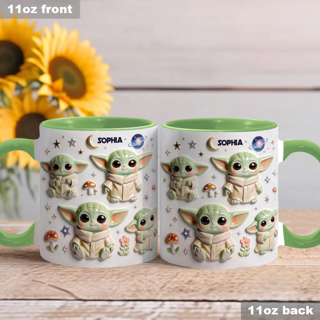 Personalized Galaxy Alien Mug Cute Gift for Movie Fans