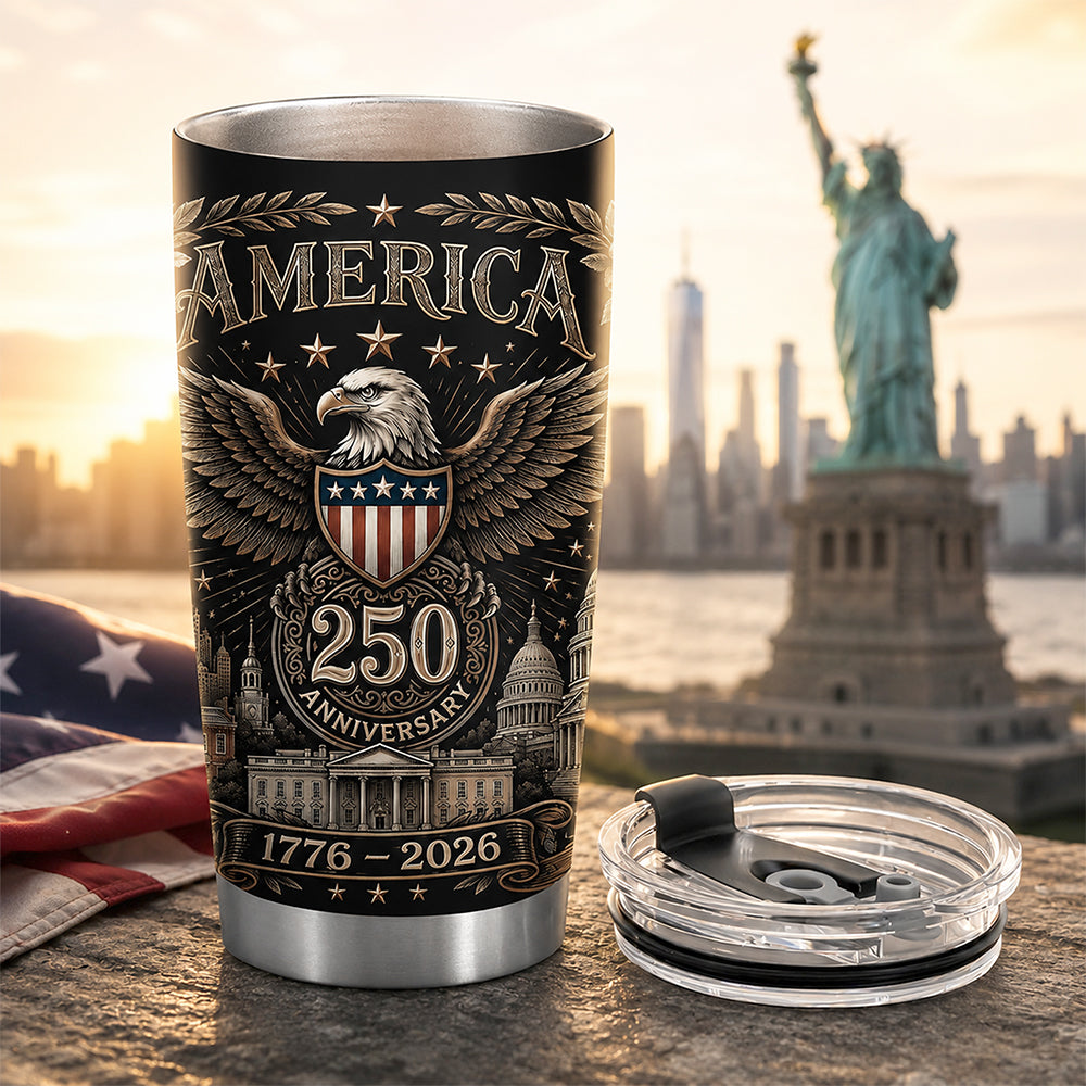 Personalized 250th Anniversary Tumblers Custom Family Gift HN590 - Fat Tumbler GradoCreations