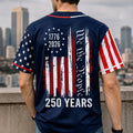 Personalized USA Baseball Jersey Shirt Custom Name Gift for 4th of July HN590 - Baseball Shirt GradoCreations
