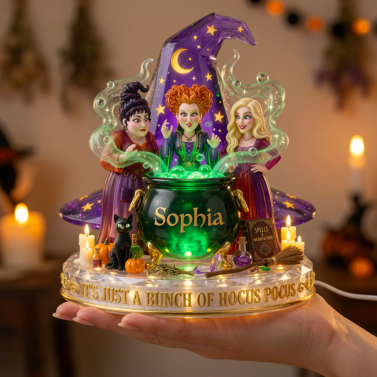 Personalized Acrylic Halloween Light Box Gift for Movie Fans Acrylic Light Box GradoCreations