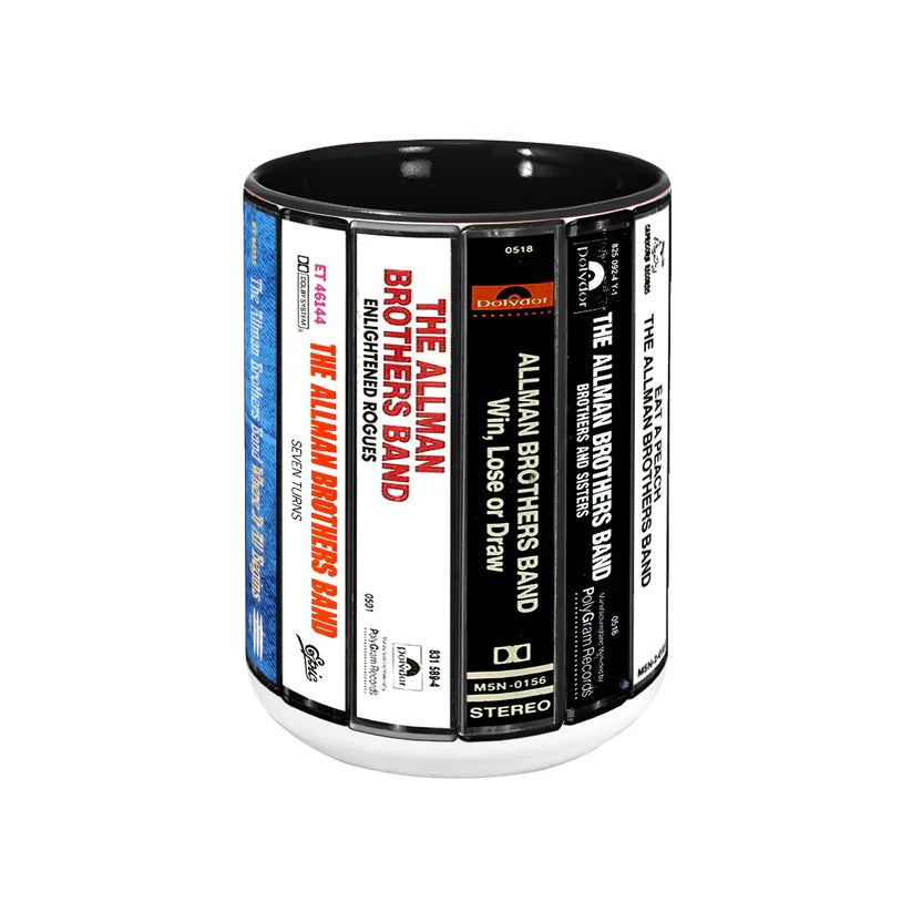 Retro Cassette Accent Mug Allman Brothers Band Gift for Music Lovers GradoCreations