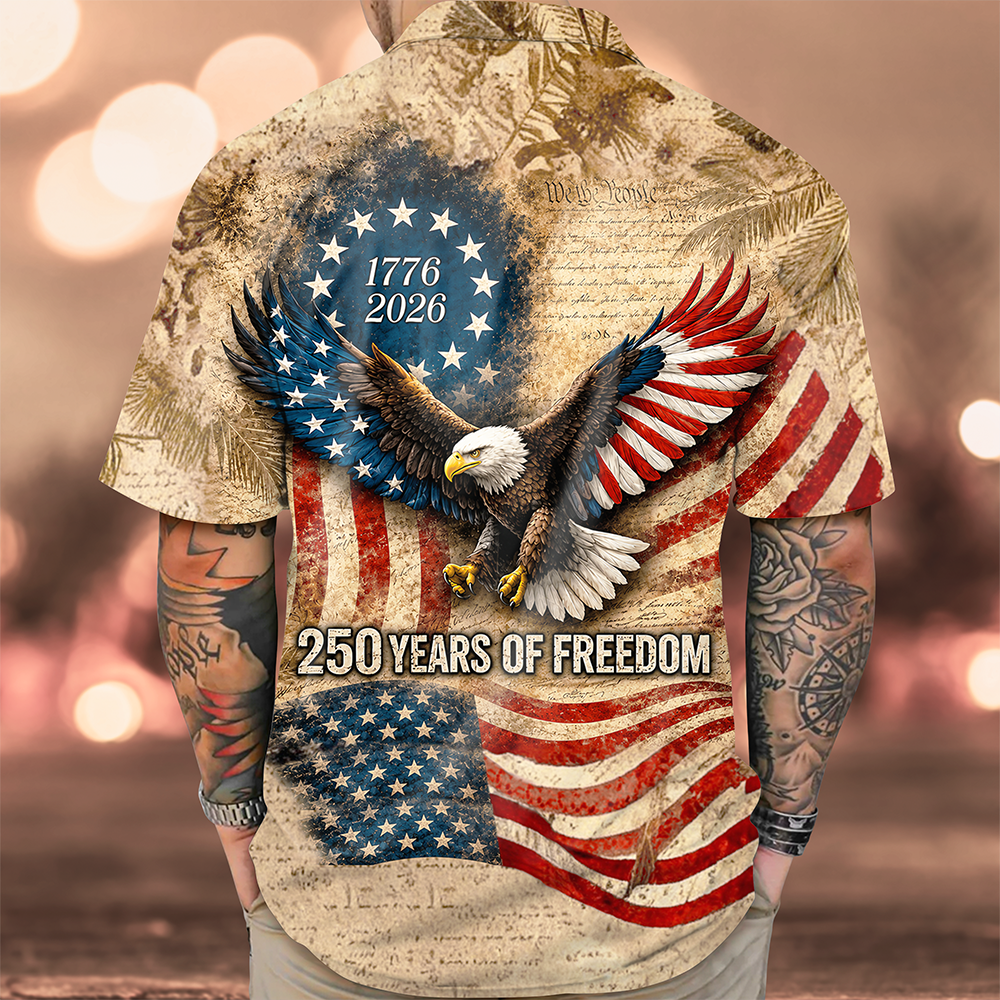 Personalized Hawaiian Shirt 250 Years of Freedom Gift Idea HN590 - AOP Hawai Shirt GradoCreations