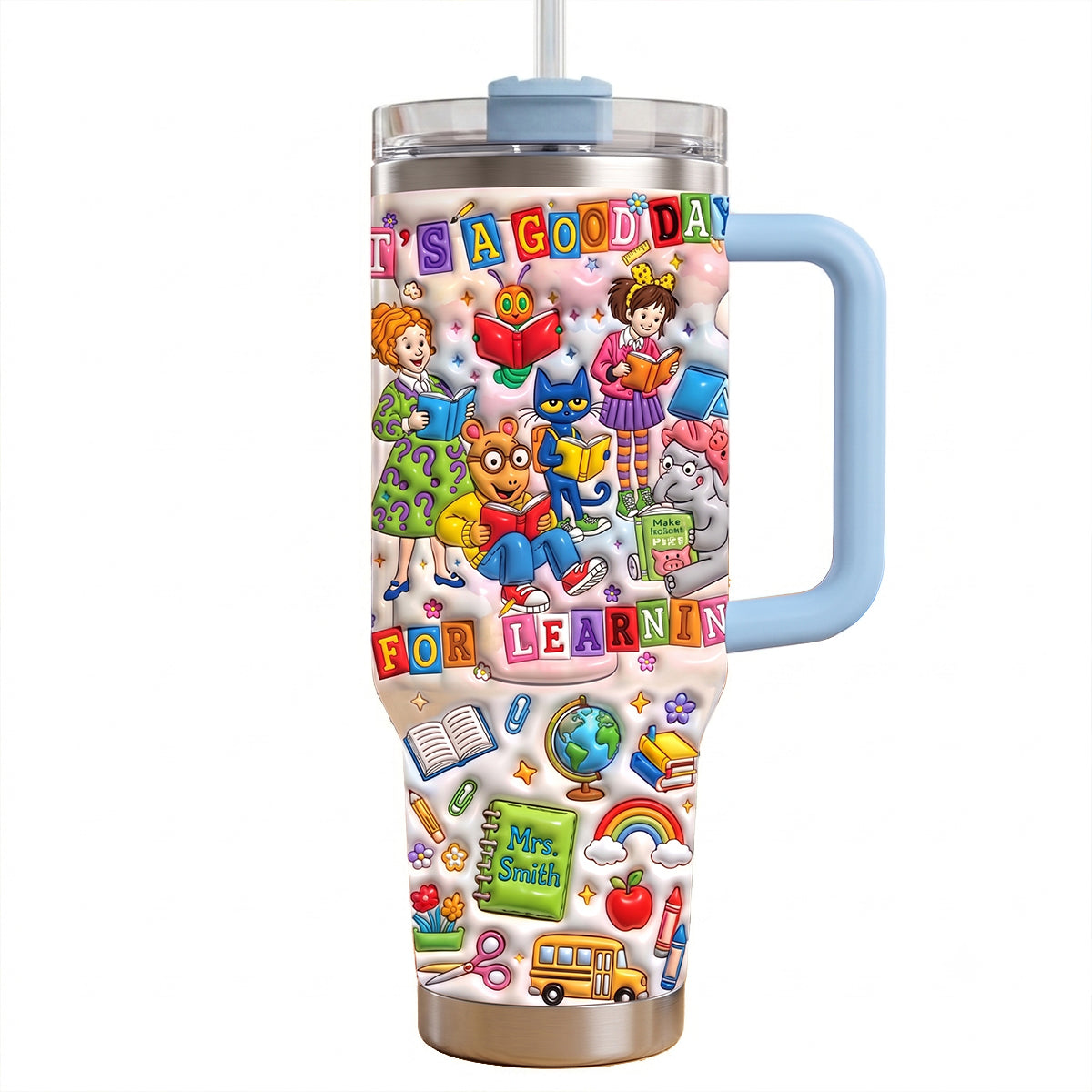 Personalized Teacher Tumbler It's A Good Day for Learning Gift Tumbler GradoCreations