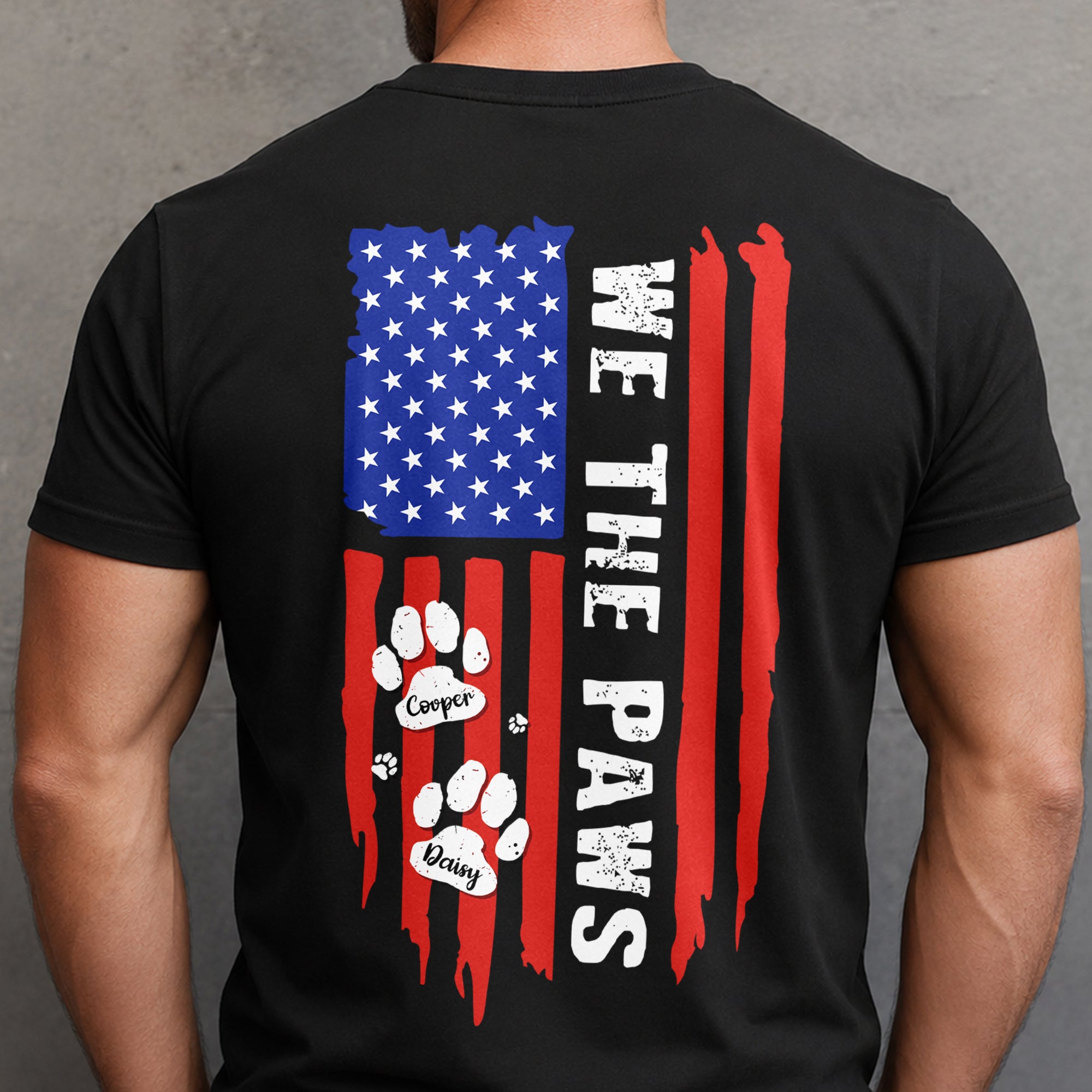 Personalized Dog Lover Comfort Shirt Gift for Dad Comfort Shirt Back GradoCreations