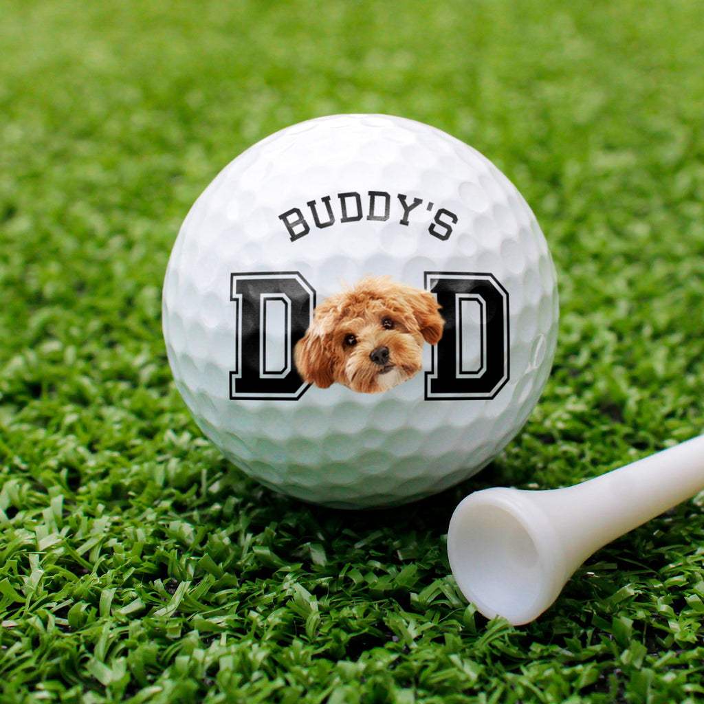 Personalized Photo Golf Ball Gift for Dog Dad or Cat Mom HN590 - Golf Ball GradoCreations