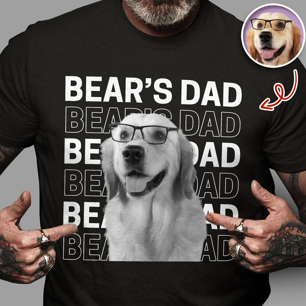 Personalized Dog Cat Photo Comfort Shirt Gift for Dad Mom Comfort Shirt GradoCreations
