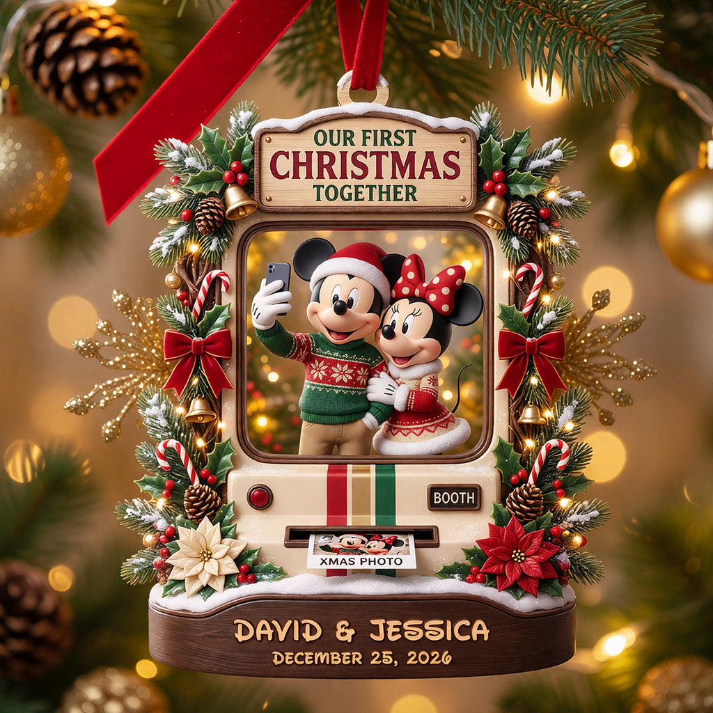 Personalized Acrylic Ornament First Christmas Together Gift for Couples Ornament GradoCreations