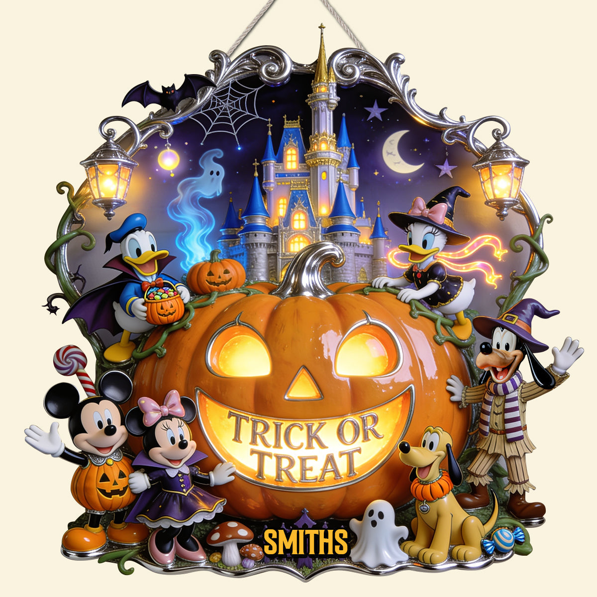 Personalized Halloween Metal Sign Unique Family Decor Gift Metal Sign GradoCreations