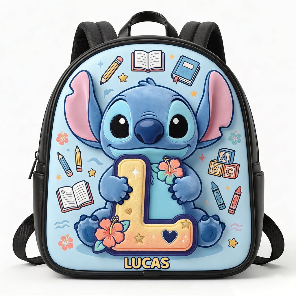Personalized Cute Alien Backpack with Name for Kids - Back to School Gift