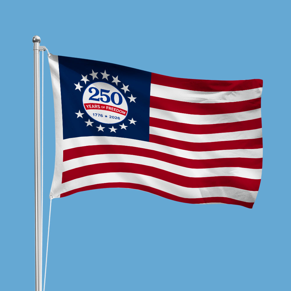 Personalized USA Flag House Flag Custom Family Name Gift HN590 - Banner House Flag GradoCreations