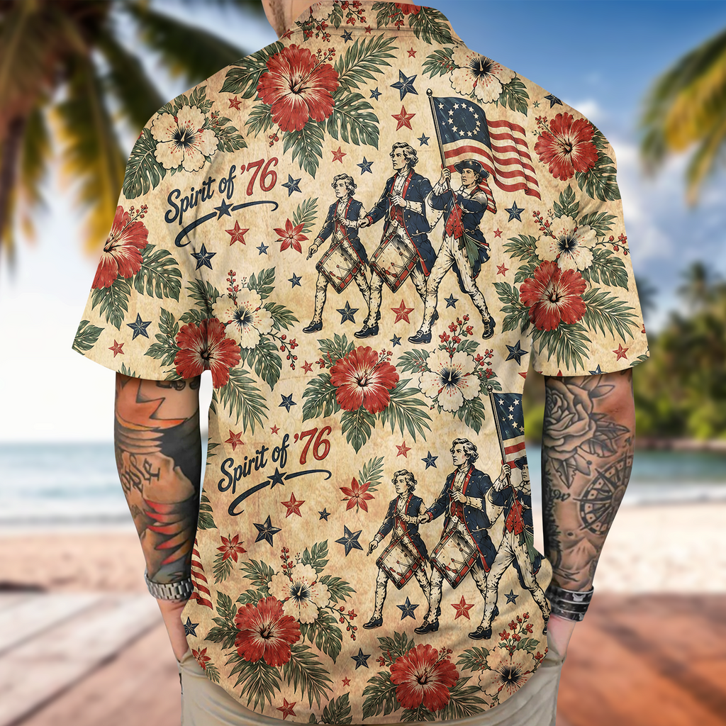 Personalized Hawaiian Shirt 250 Years America Celebration Gift for Dad HN590 - AOP Hawai Shirt GradoCreations