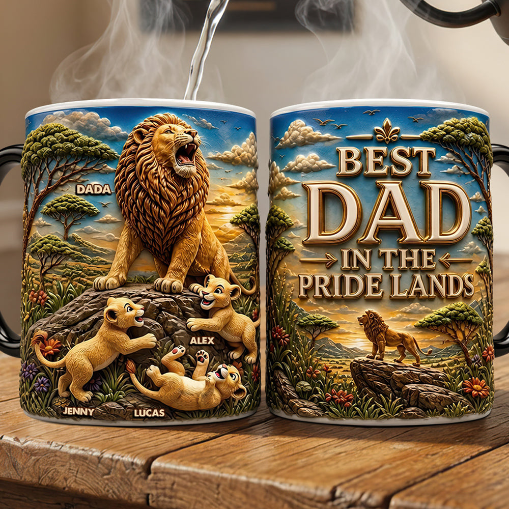 Personalized Color Changing Mug Best Dad in the Pride Lands Gift