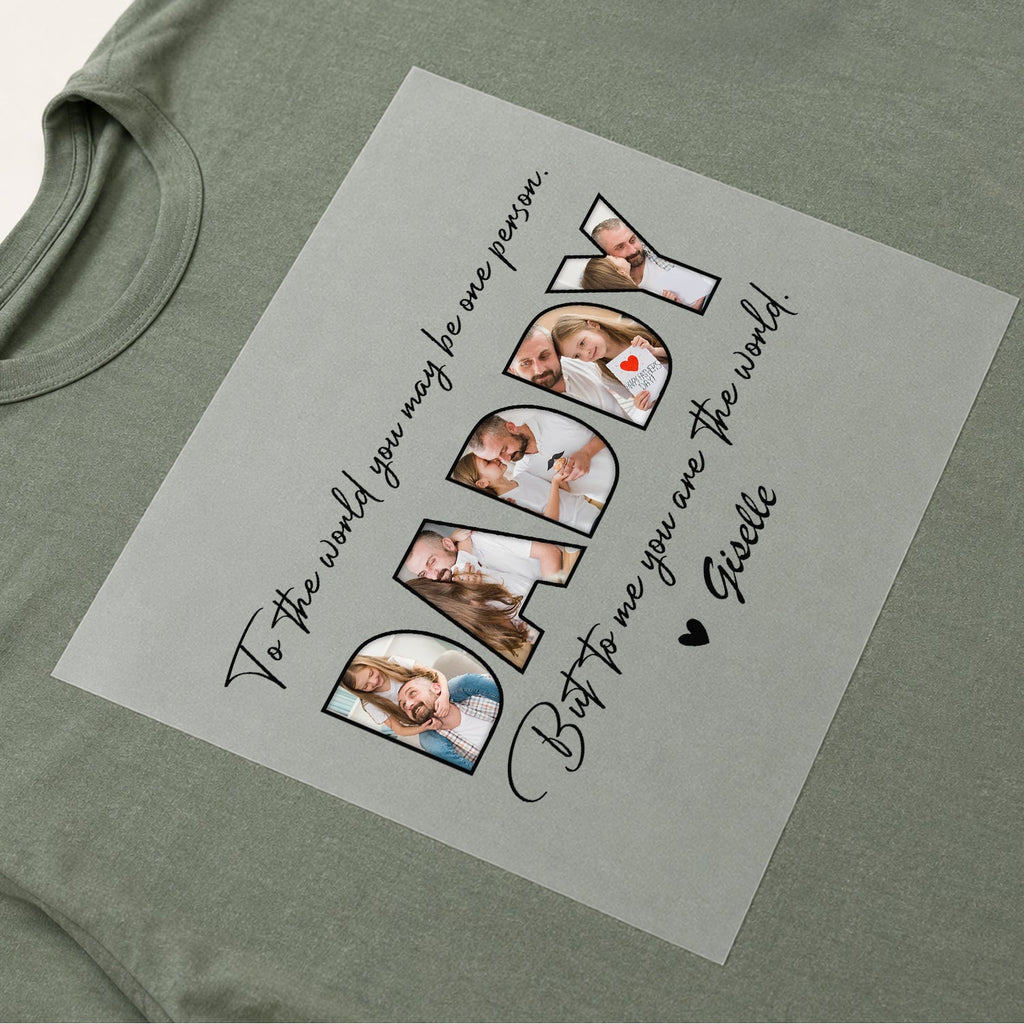 Personalized Photo DTF Transfer Gift for Father's Day Dad HN590 - DTF Transfer different design GradoCreations