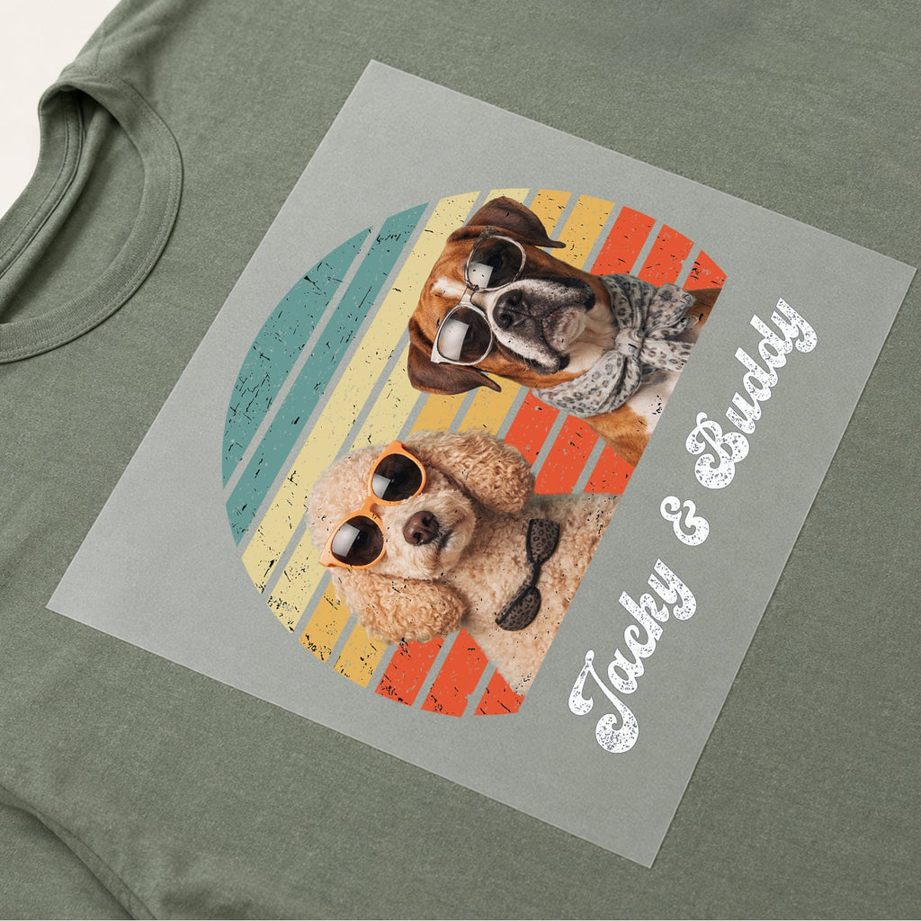 Personalized Photo Transfer for Dog Dads Custom Gift Idea HN590 - DTF Transfer GradoCreations