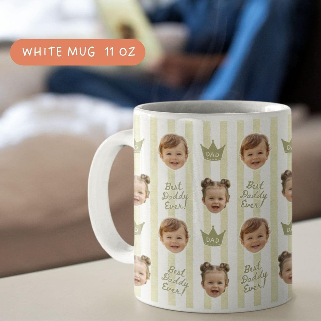 Custom Baby Face Mug Personalized Gift for Grandpa Papa HN590 - edge to edge mug fix GradoCreations