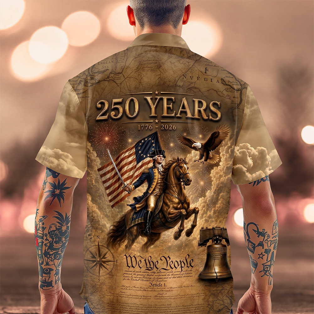 Personalized Hawaiian Shirt 250th Anniversary USA Gift HN590 - AOP Hawai Shirt GradoCreations