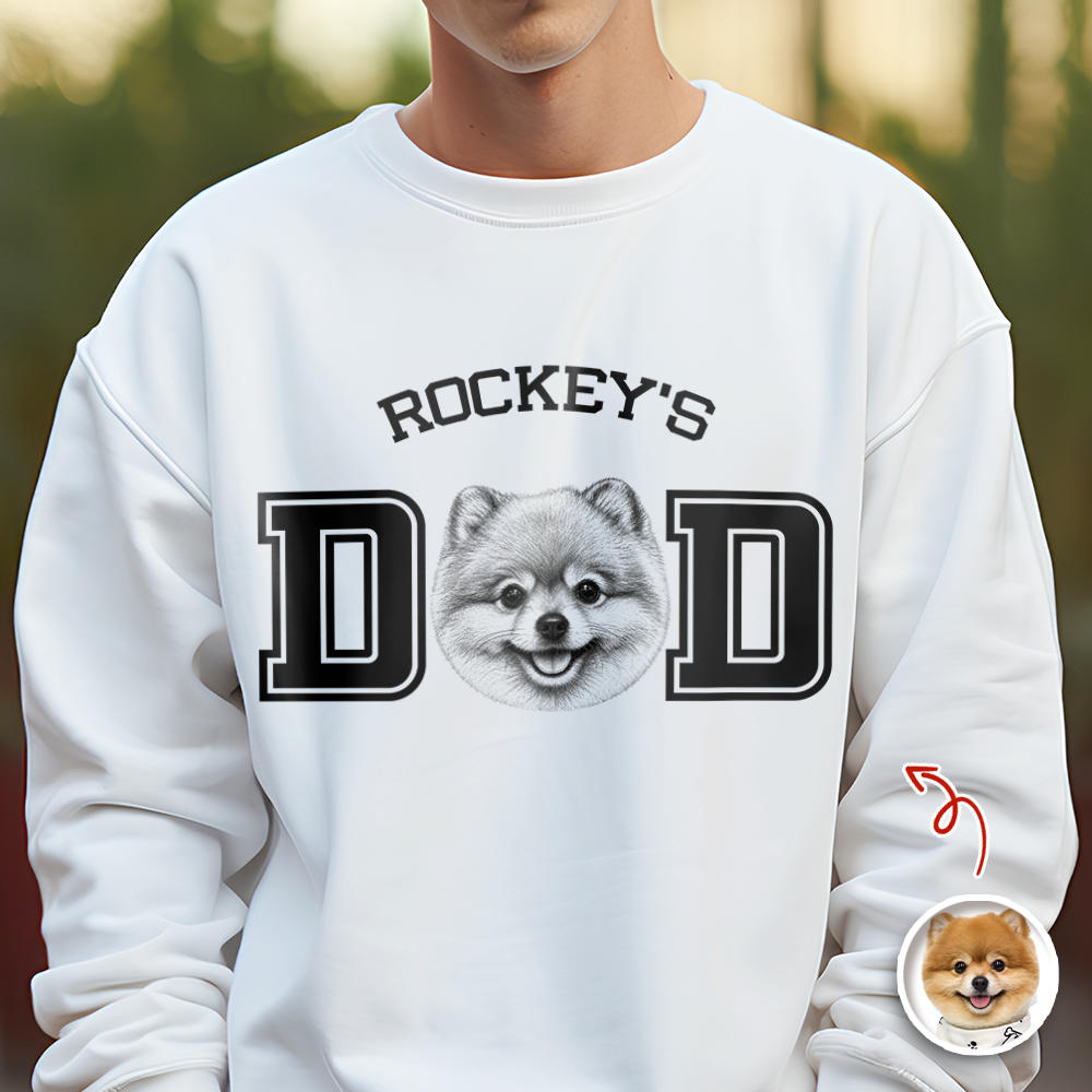 Custom Photo T-Shirt for Dog Dad Personalized Father's Day Gift HN590 - Tshirt AI fix GradoCreations