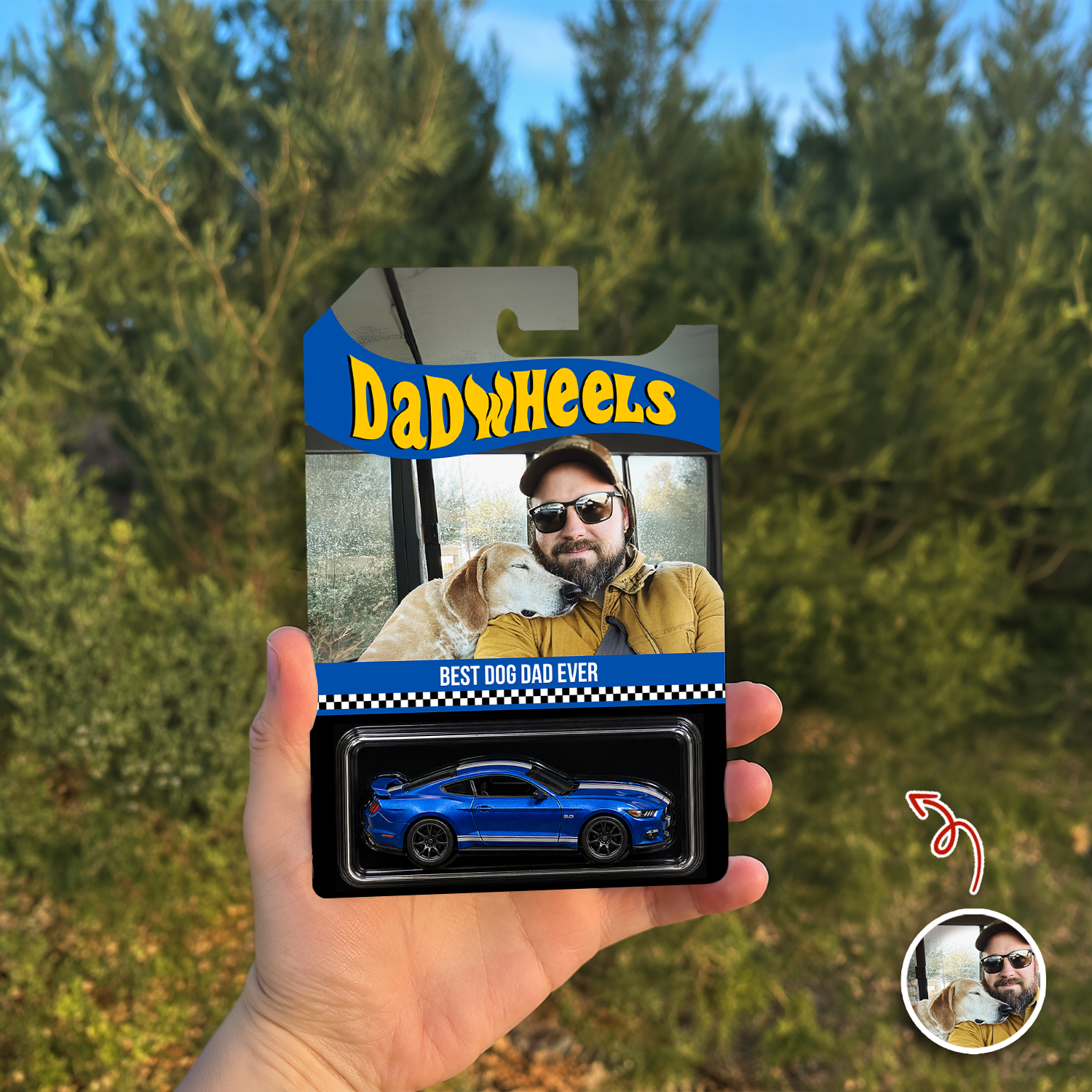 Personalized Photo Hot Wheels Dog Dad Gift Custom Design HN590 - Hot Wheels GradoCreations