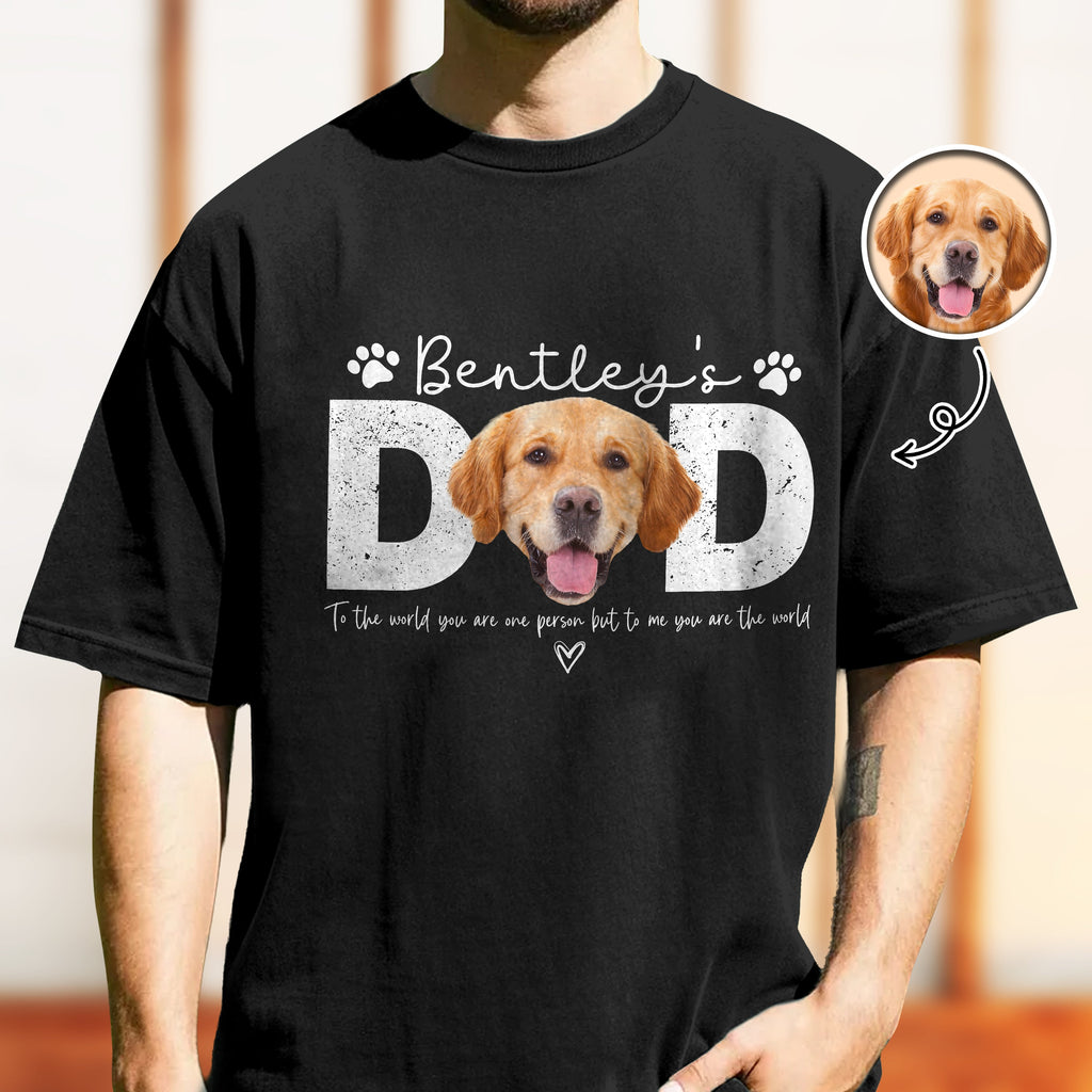 Personalized Photo Comfort Shirt Gift for Dog Dad on Father's Day Comfort Shirt GradoCreations