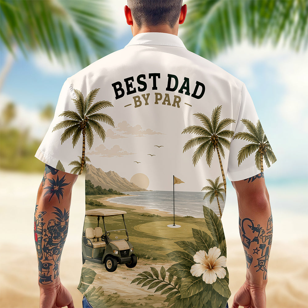Personalized Hawaiian Shirt Gift for Dad Golf Lover HN590 - AOP Hawai Shirt GradoCreations