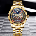 Personalized Men's Wrist Watch America 250th Anniversary Gift for Patriots
