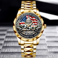 Personalized Men's Wrist Watch USA 250th Anniversary Gift for Patriots