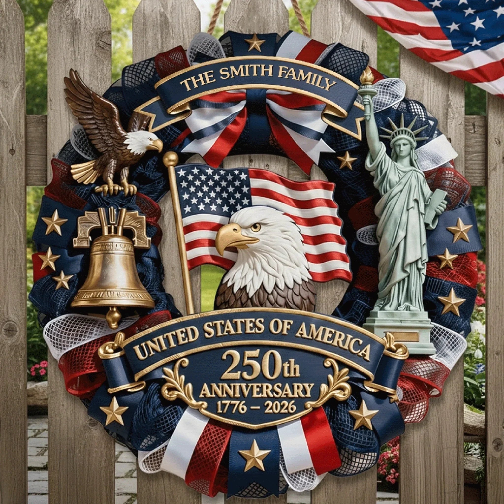 Personalized Wood Sign for 250th Anniversary Custom Family Gift