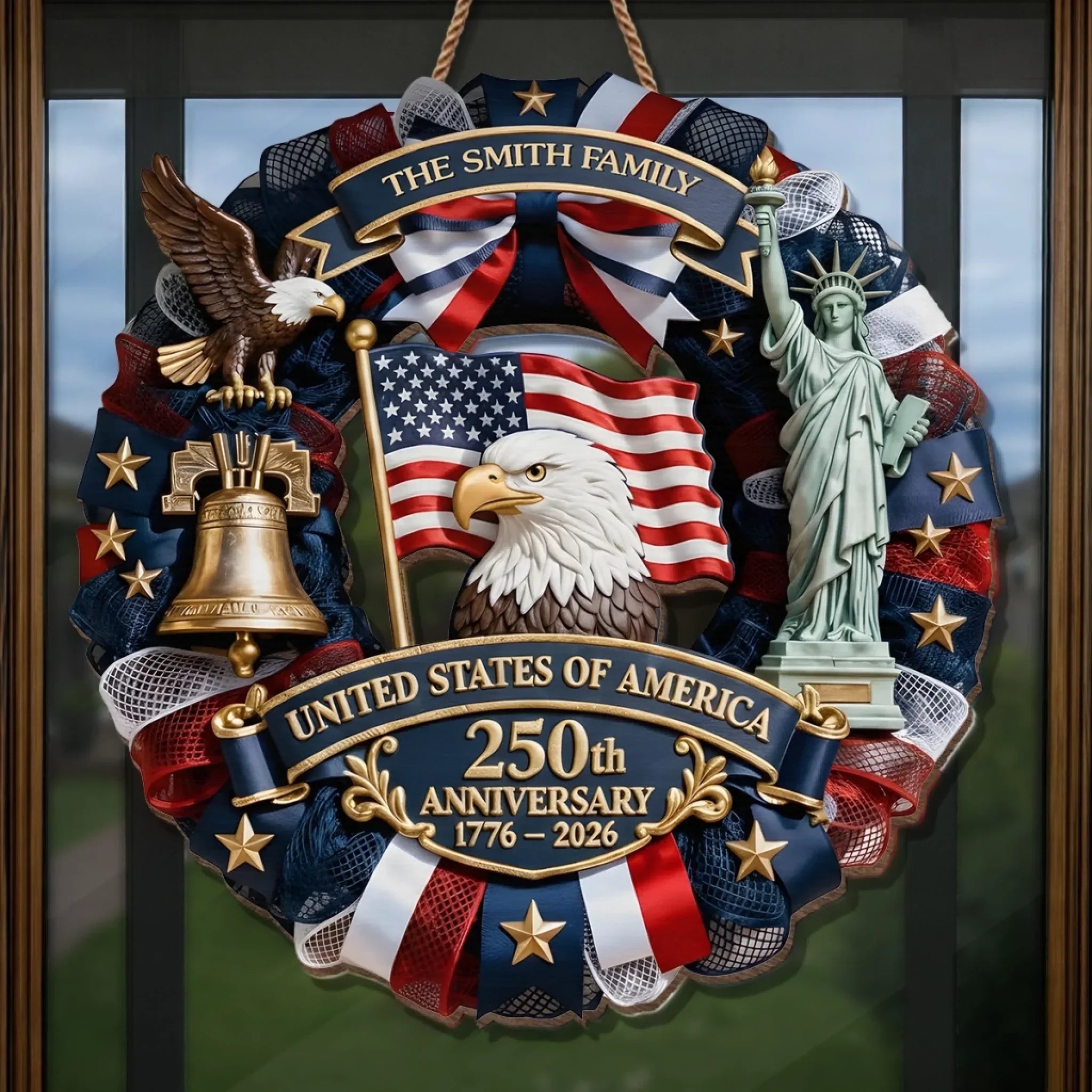 Personalized Wood Sign for 250th Anniversary Custom Family Gift