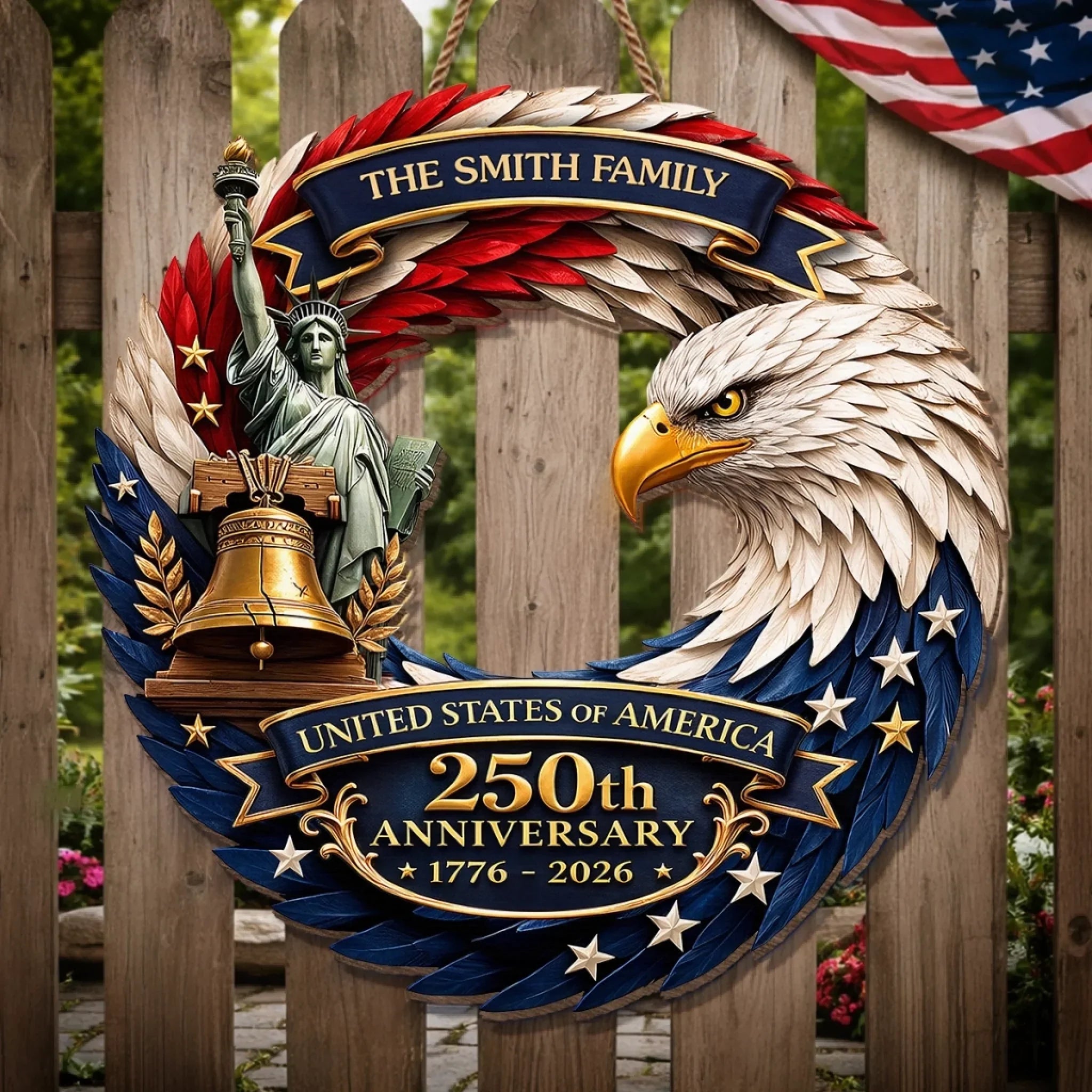 Custom Wood Sign Personalized 250th Anniversary Gift for Family