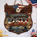 Personalized Wood Sign America 250th Anniversary Gift for Family
