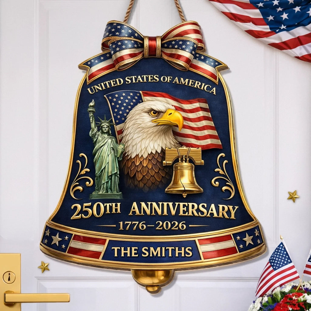 Personalized Wood Sign for 250th Anniversary Gift for Family