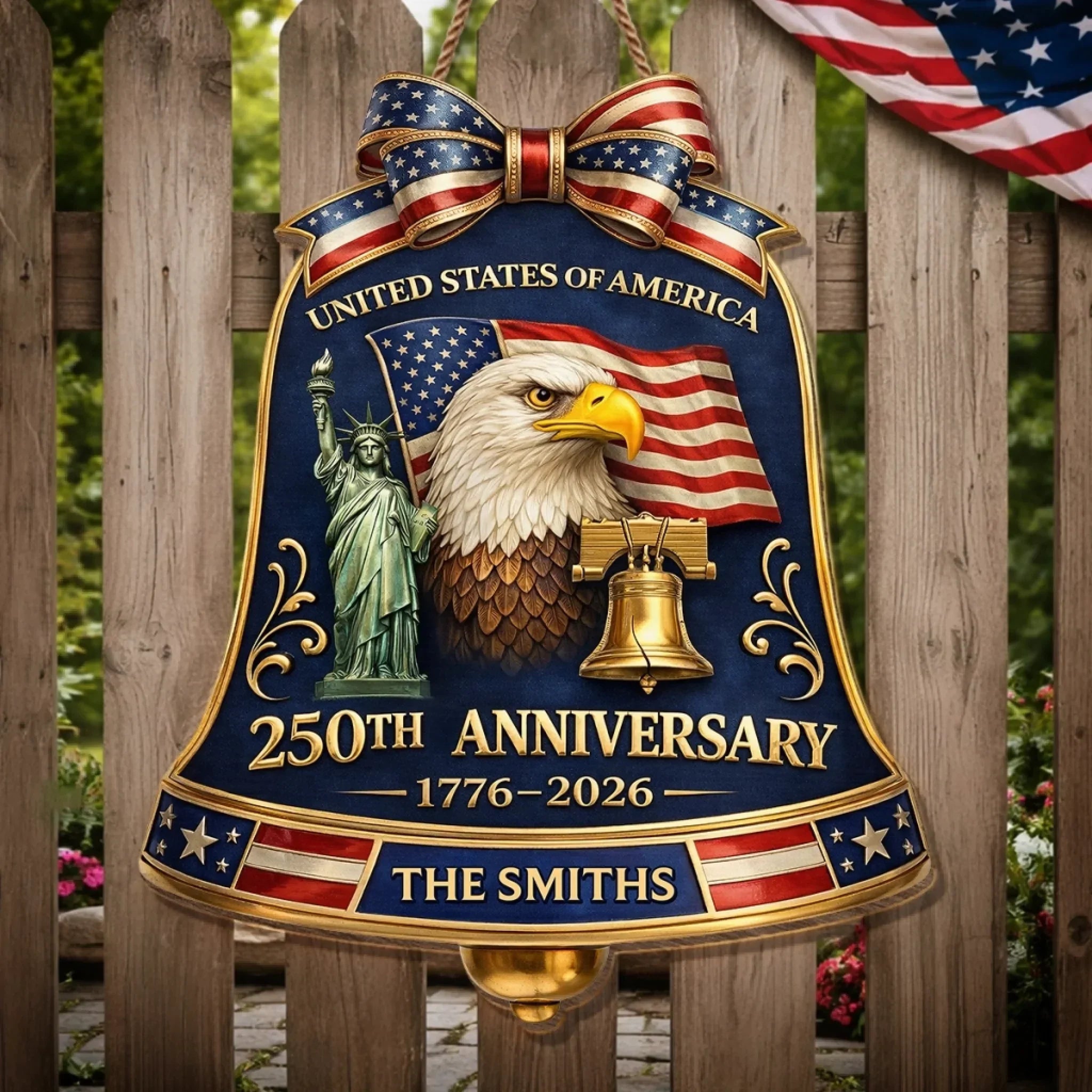 Personalized Wood Sign for 250th Anniversary Gift for Family