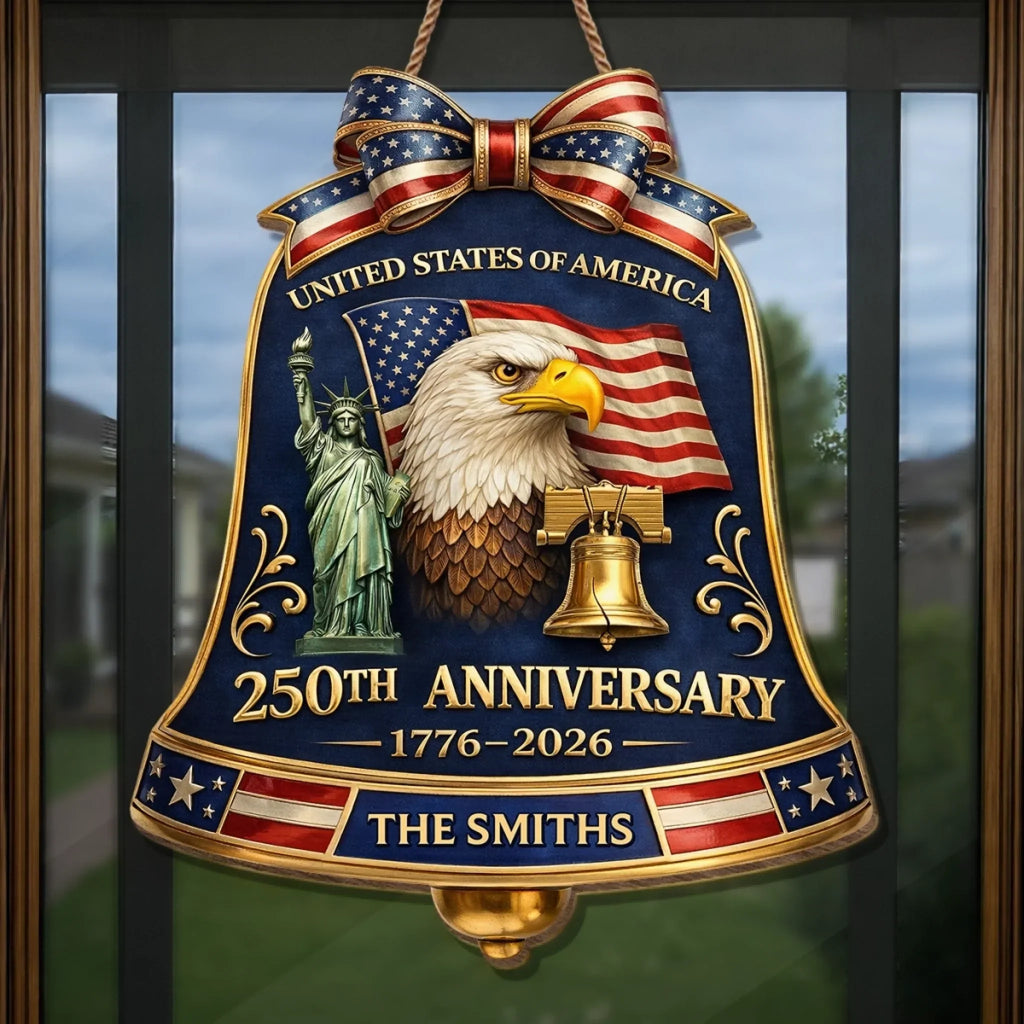 Personalized Wood Sign for 250th Anniversary Gift for Family