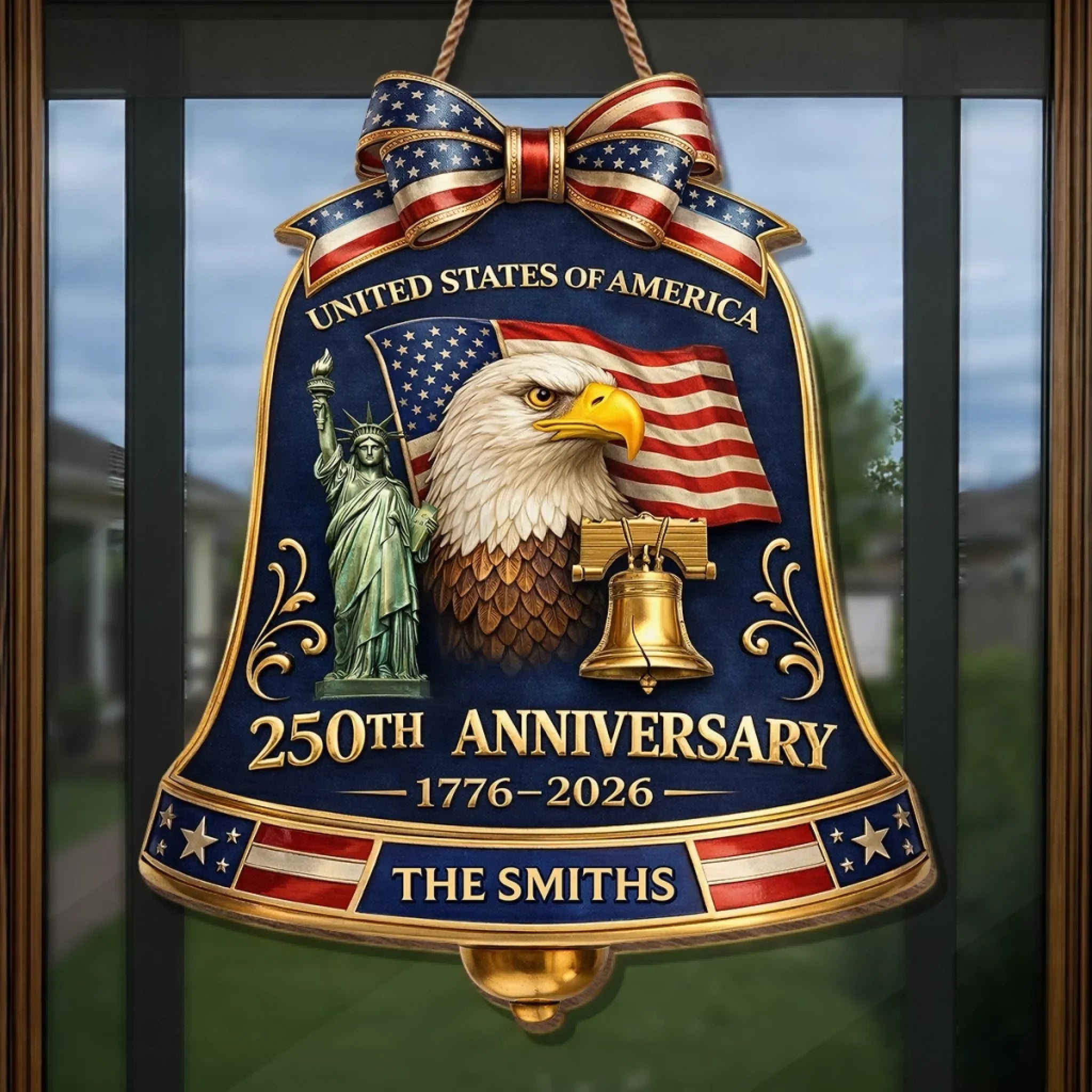 Personalized Wood Sign for 250th Anniversary Gift for Family