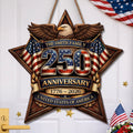 Personalized Wood Sign for America 250th Anniversary Gift for Family