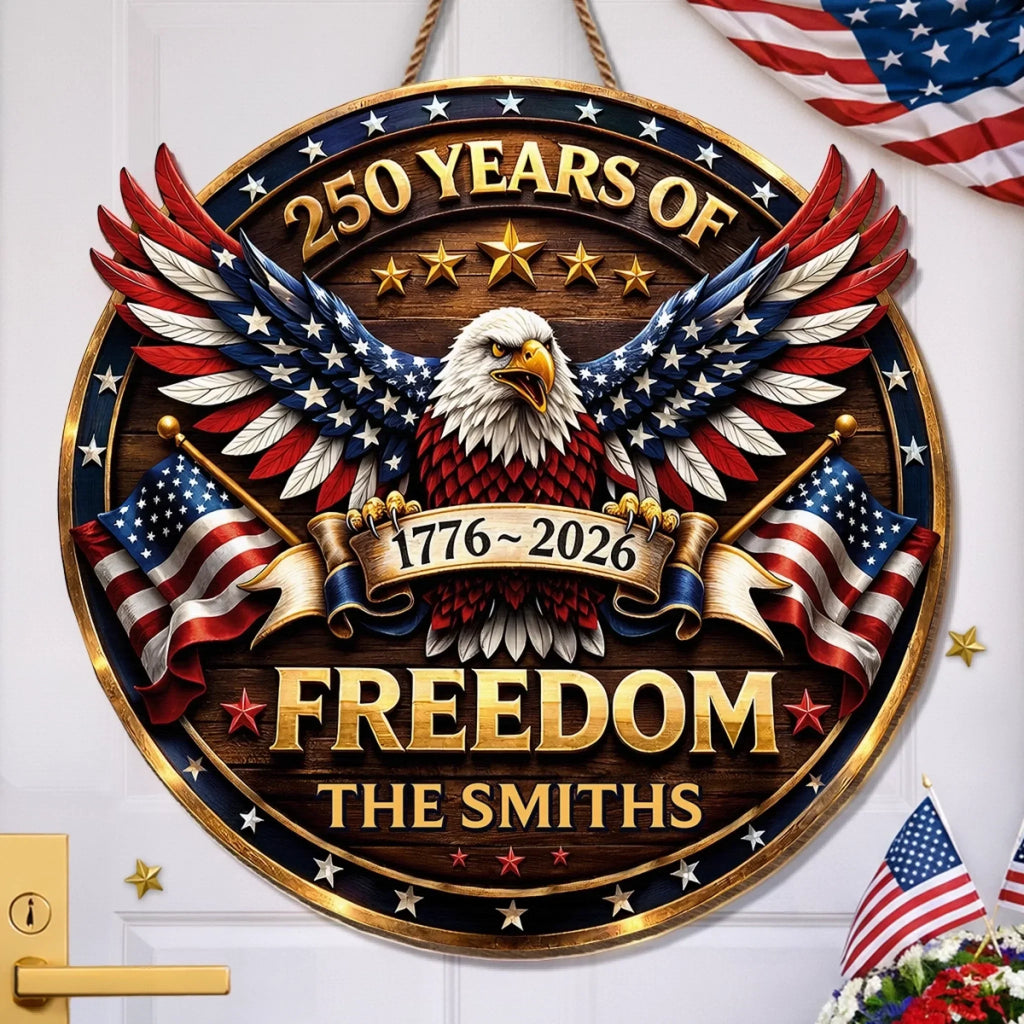 Personalized Wood Sign 250th Anniversary Gift for Family