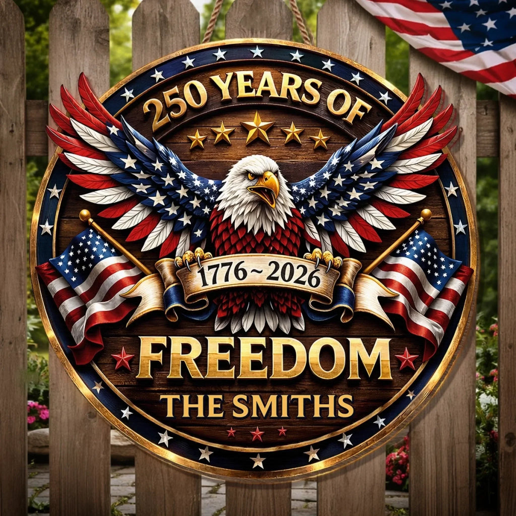 Personalized Wood Sign 250th Anniversary Gift for Family