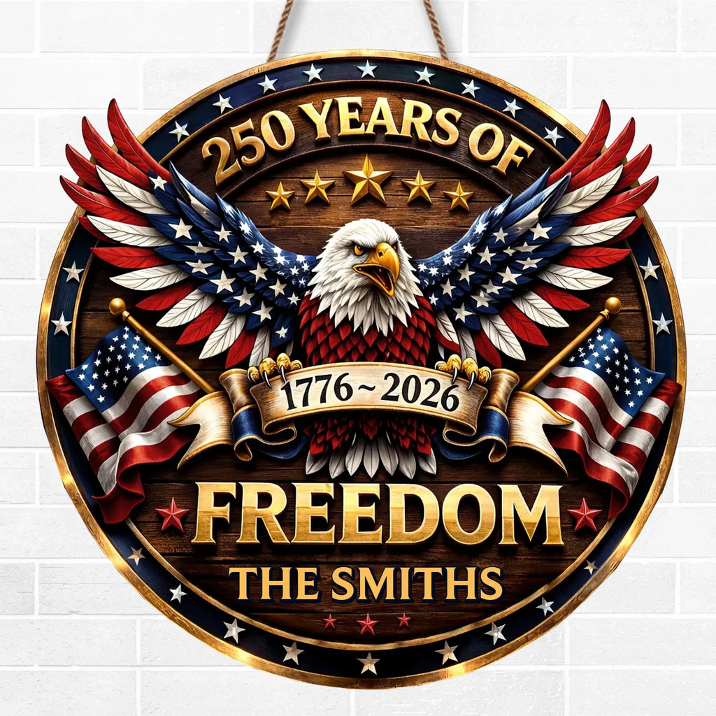Personalized Wood Sign 250th Anniversary Gift for Family
