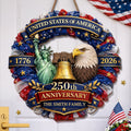 Personalized Wood Sign 250th Anniversary USA Gift for Family