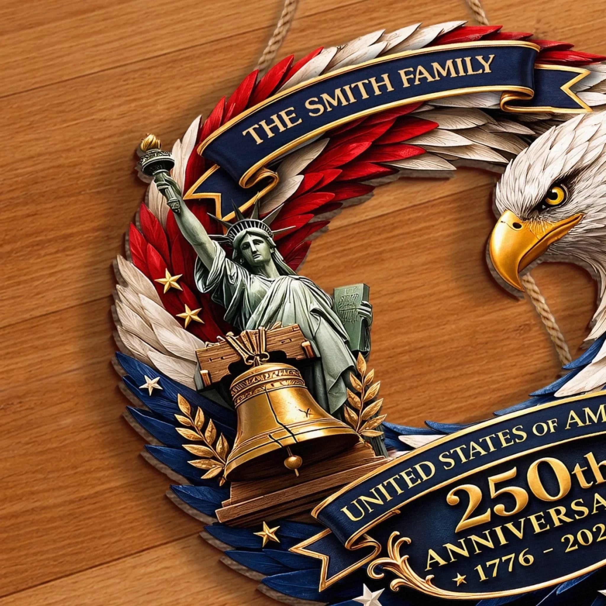 Custom Wood Sign Personalized 250th Anniversary Gift for Family