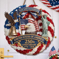 Custom Wood Sign - Personalized 250th Anniversary Gift for Family