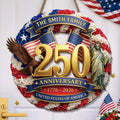 Personalized Wood Sign 250th Anniversary Gift for Family