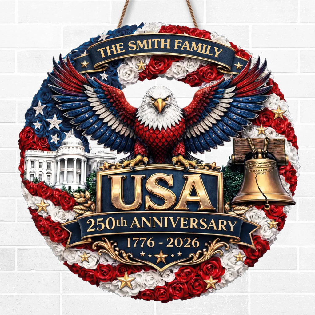 Personalized Wood Sign for America's 250th Anniversary Gift