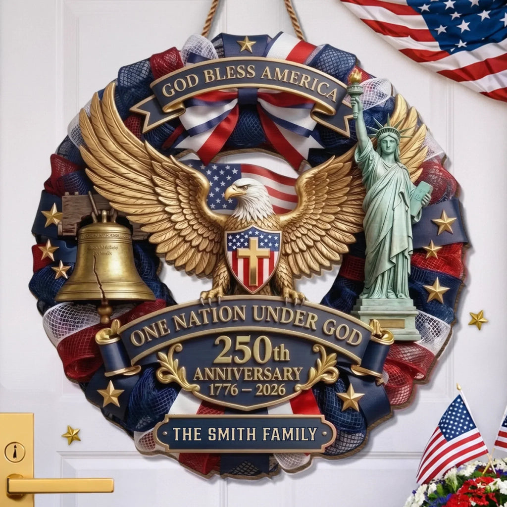 Personalized Wood Sign - Custom 250th Anniversary Gift for Family