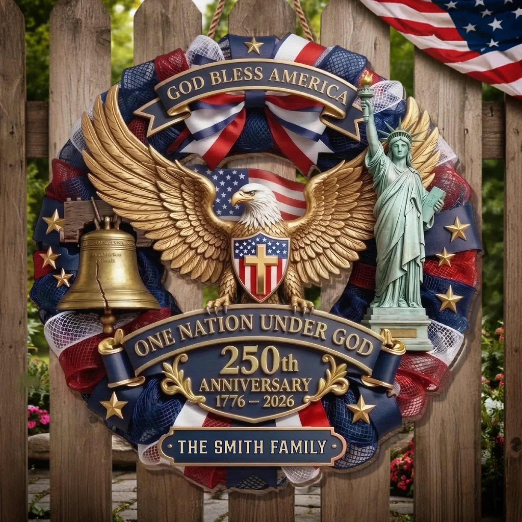 Personalized Wood Sign - Custom 250th Anniversary Gift for Family