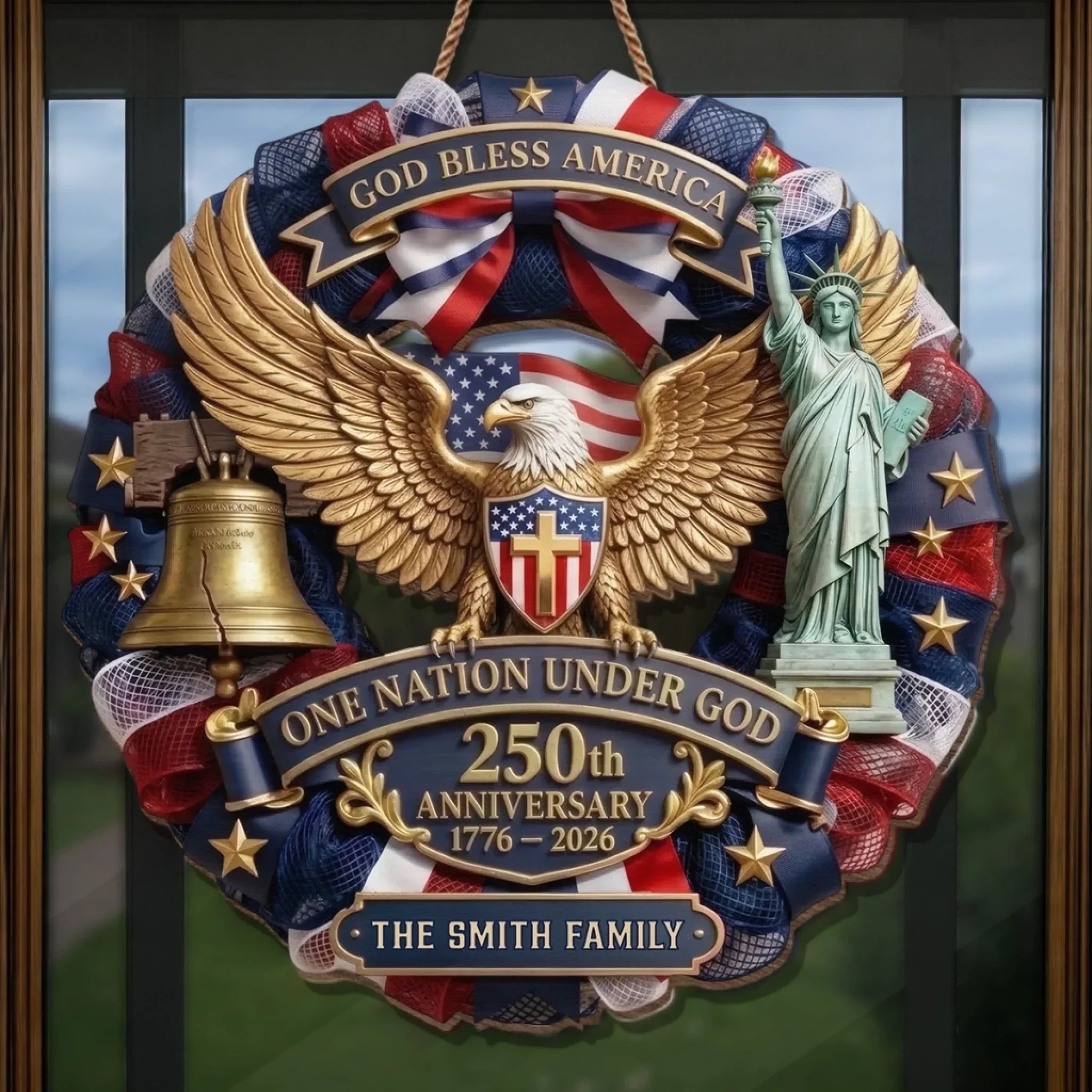 Personalized Wood Sign - Custom 250th Anniversary Gift for Family