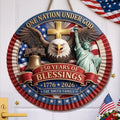 Personalized Wood Sign America 250th Anniversary Gift for Family
