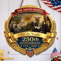 Personalized Wood Sign for 250th Anniversary Gift for Family