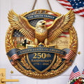 Personalized Wood Sign America 250th Anniversary Gift for Family